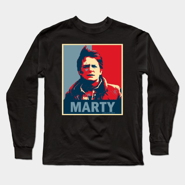 Back to the Future - Marty Long Sleeve T-Shirt by valentinahramov